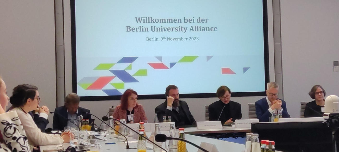 Bundesbildungsministerin Stark-Watzinger und ihr ukrainischer Amtskollege Oksen Lisovyi
