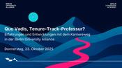 Quo Vadis, Tenure-Track Professur?