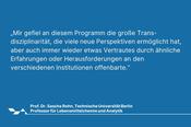Das sagen unsere Teilnehmer*innen...