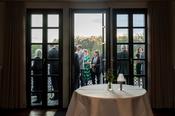 Gäste auf dem Balkon des Max-Liebermann-Haus