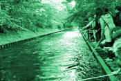 People at river panke_green