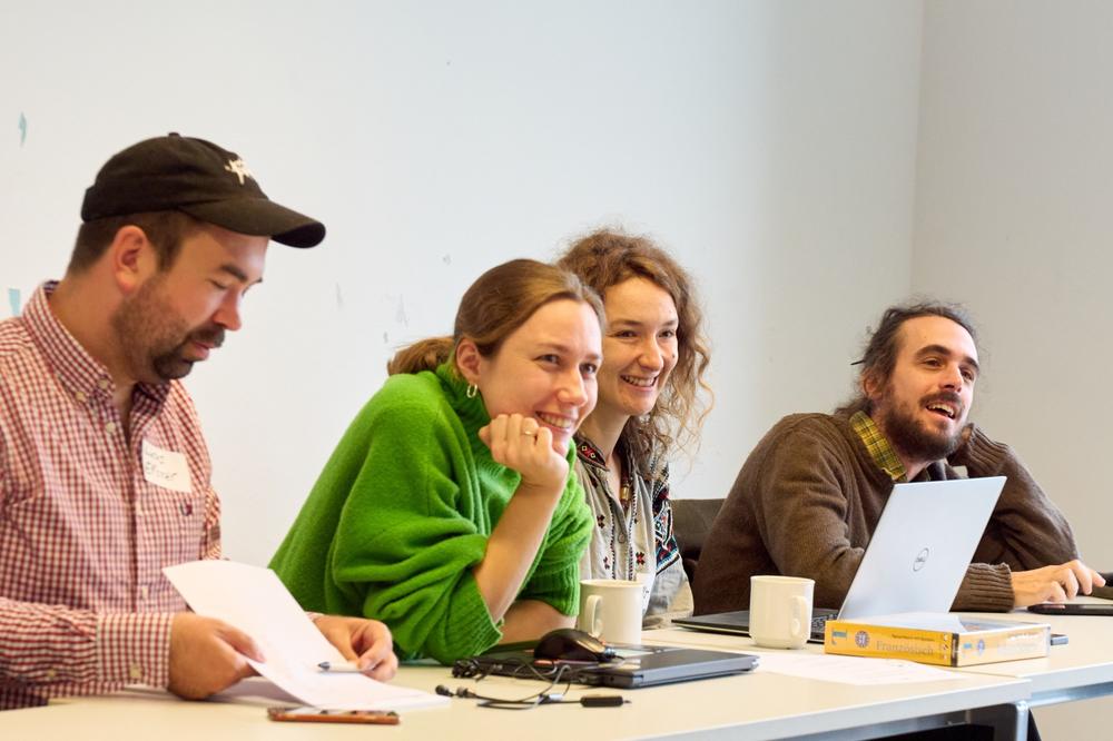 Publikum bei einem Vortrag / Audience at conference presentation