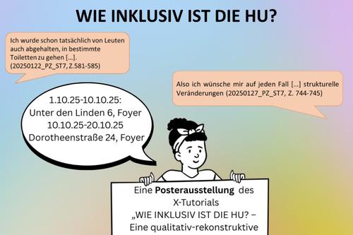 Poster announcing the exhibition at Humboldt-Universität zu Berlin