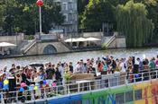 Spree at Eastside Gallery of the Berlin Wall