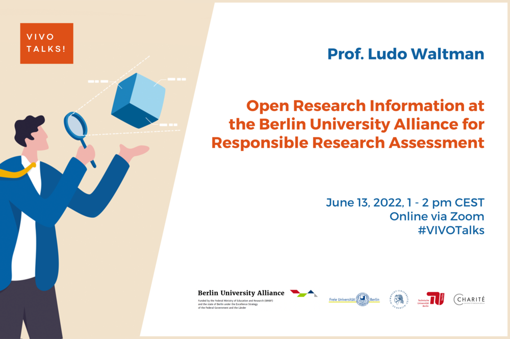 VIVO Talks! with Prof. Ludo Waltman took place via Zoom on June 13, 2022 at 1 pm (CEST)
