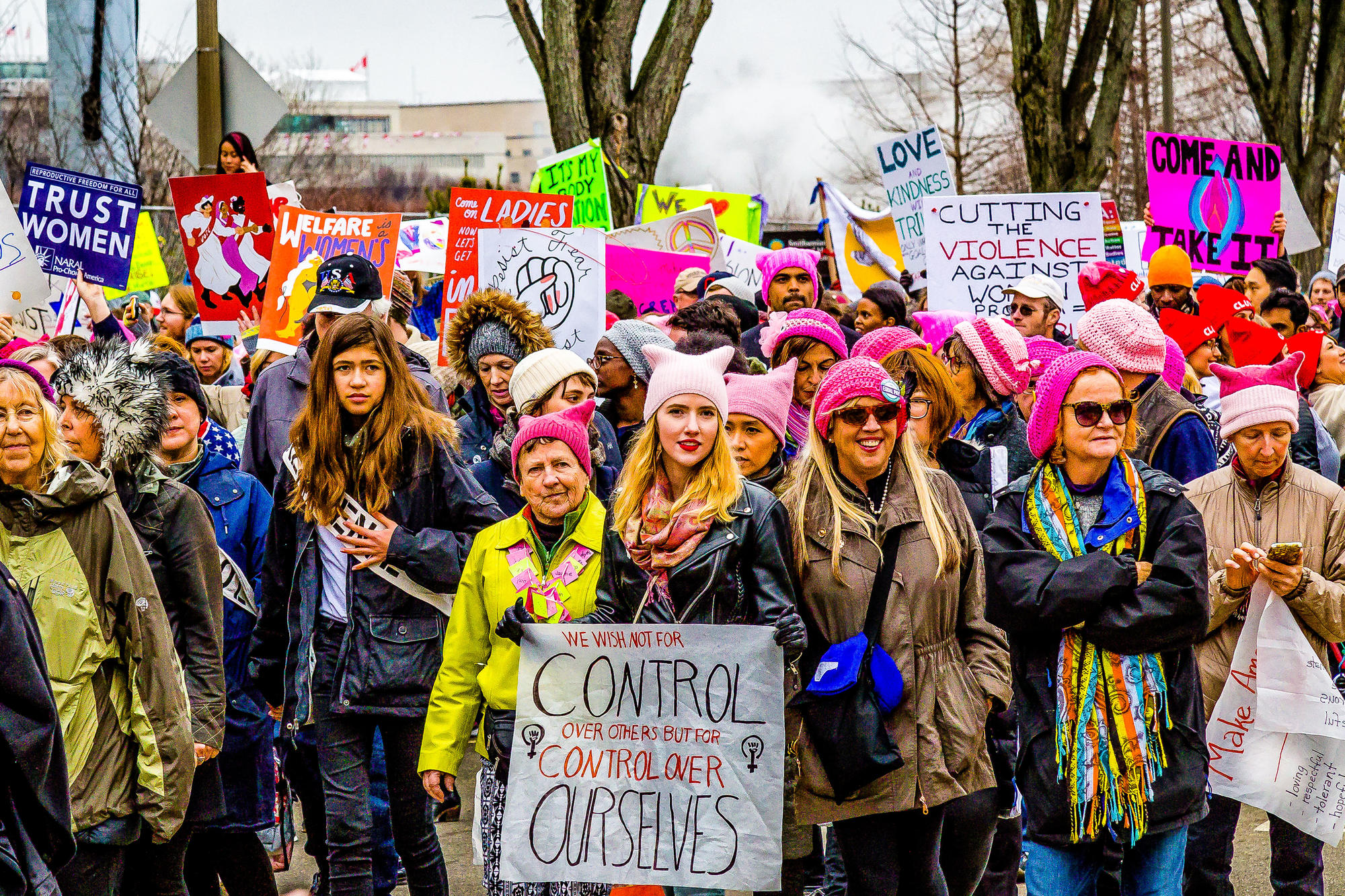 The „Women’s March" in January 2017.