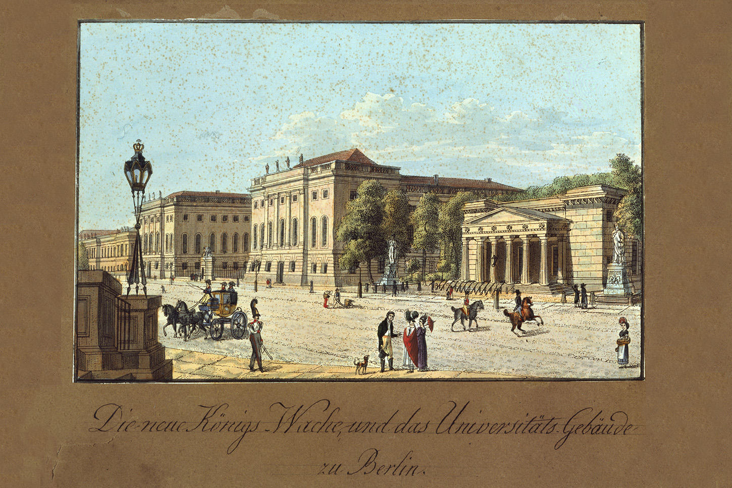 In the 19th century, Berlin University moved into the Prinz-Heinrich-Palais, directly adjacent to the Neue Wache, which is still today the main building of Humboldt-Universität.