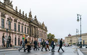 Just a walk from Humboldt-Universität zu Berlin, visitors pass the German Historical Museum ...