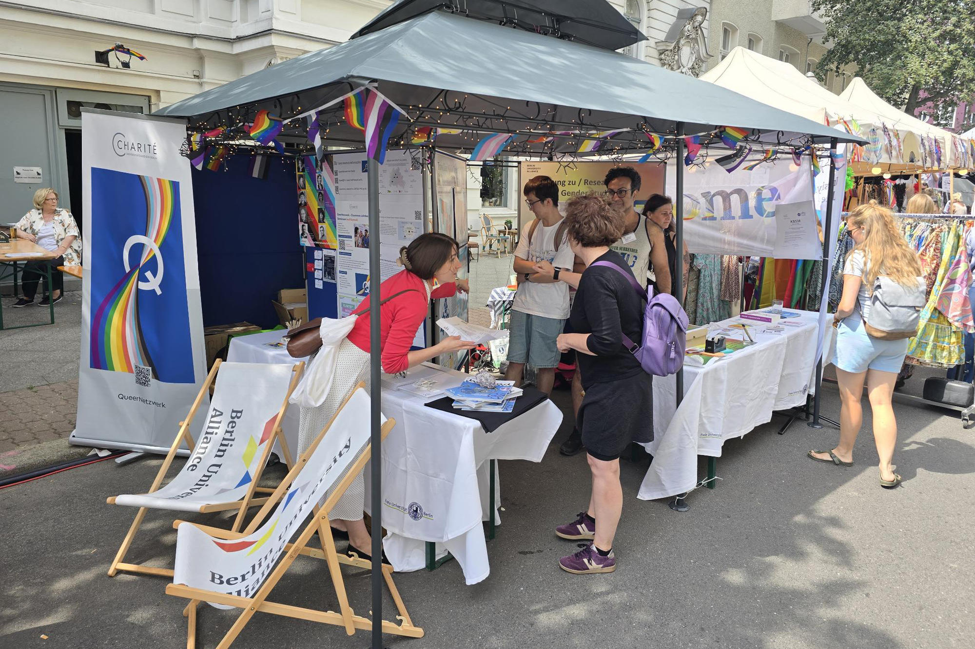 BUAs Diversity and Gender Equality Network (DiGENet) Booth at the Lesbian and Gay City Festival