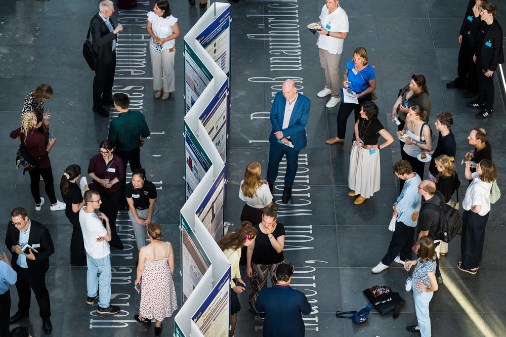 For the exhibition, 44 posters were selected from more than 100 submissions—eight of which were created by students from the Berlin University Alliance