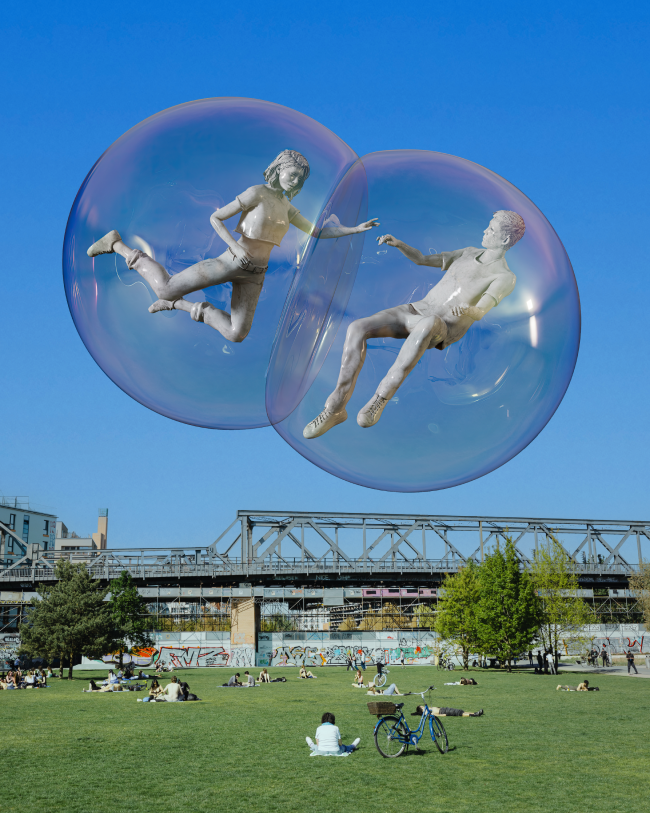 Learning relationships – a visual interpretation of Silvan Hornstein's research. The motif will be displayed on posters throughout Berlin as part of the BUA OPEN LAB campaign. | Artist: Robin Lochmann