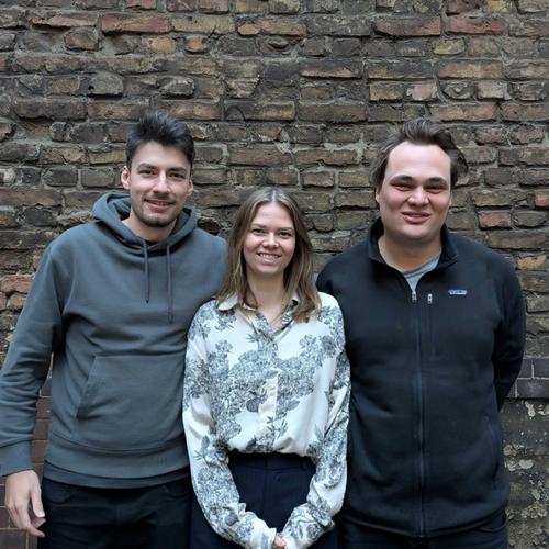The platoniq.health team: Daniel Stachnik, Lara Sachs and Silvan Hornstein