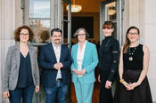 Prof. Dr. Heike Klüver, Prof. Dr. Thorsten Faas, Prof. Dr. Julia von Blumenthal, Alexandra-Gwyn Paetz, Julia Friedlander / Photo: Frank Schröder