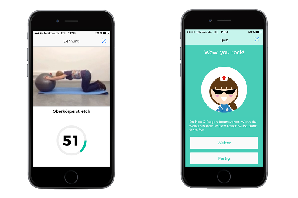 Virtuelle Unterstützung: Über die App können die jungen Patienten die Therapie selbst überprüfen und sich eigene Erfolgsziele setzen.