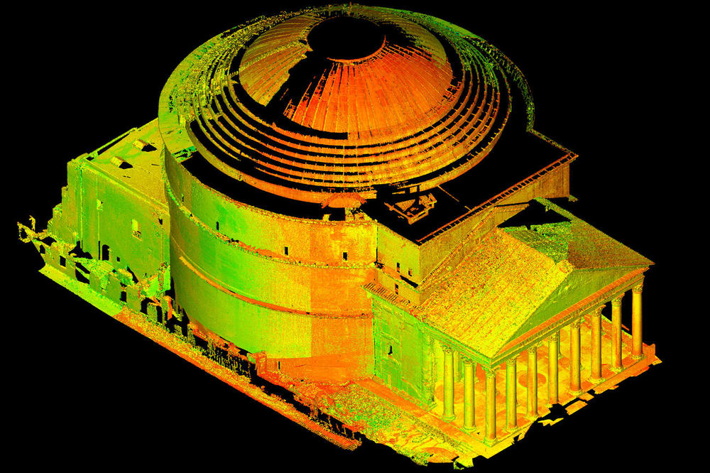 Das Pantheon in Rom in einer digitalen Sammlung der Publikationsplattform Edition Topoi.