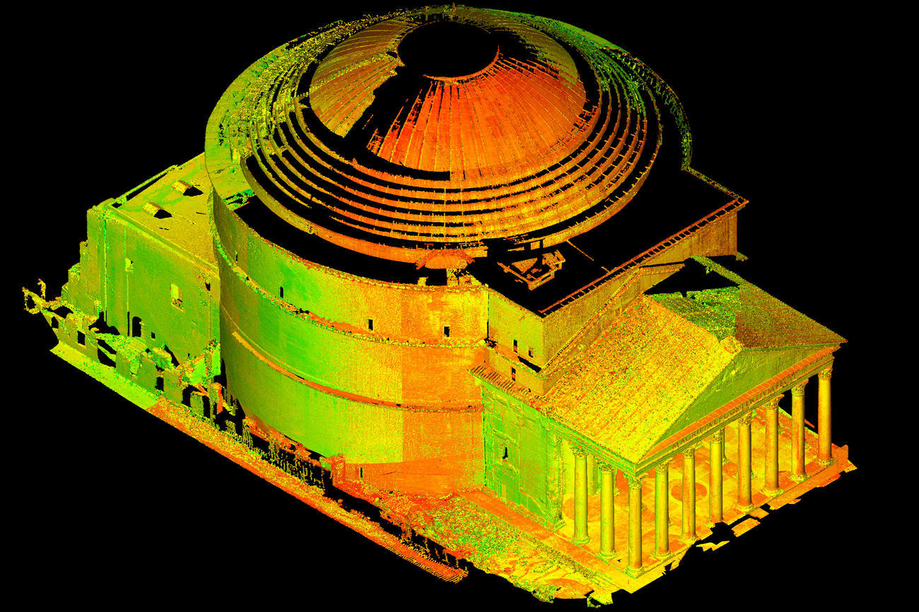 Das Pantheon in Rom in einer digitalen Sammlung der Publikationsplattform Edition Topoi.