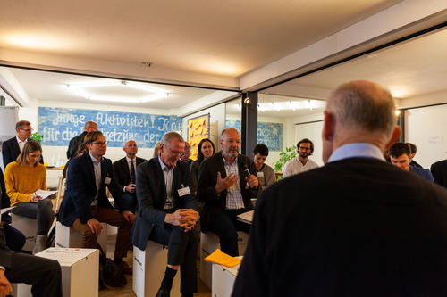 Participants from research, business, politics, and civil society at the Pre-Research Forum on October 26, 2018