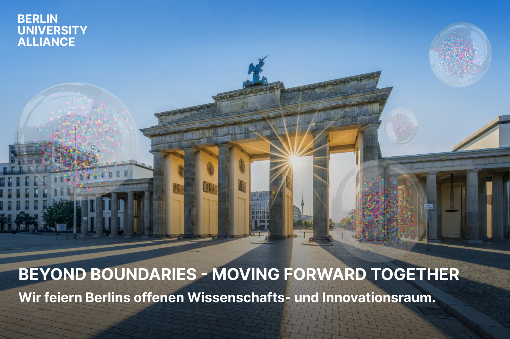 Visual "Moving Together" der Berlin University Alliance zur Weiterförderung als Exzellenzverbund