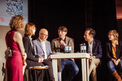 Die Panelist*innen der Podiumsdiskussion Die großen Herausforderungen unserer Zeit © Marlena Waldthausen