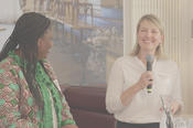 Augustina Koduah (Universität Ghana) und Dr. Hanna-Tina Fischer (Charité)