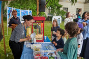 Am BUA-Popcornstand!