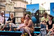 Das Publikum beim Talk