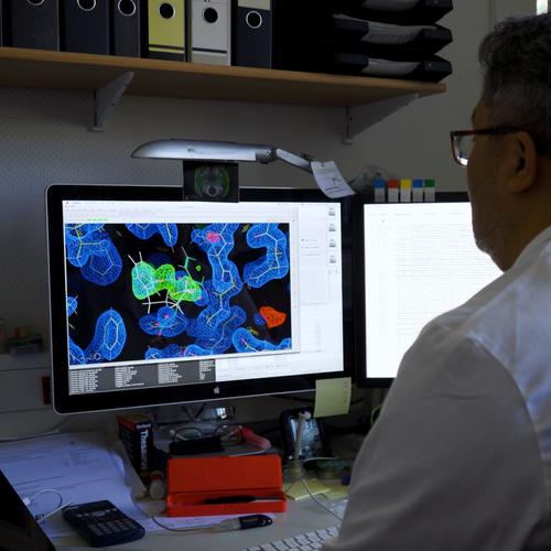 So entschlüsseln Forschende, wie gekoppelte Metalloenzyme funktionieren: Daten aus dem Labor werden am Computer in dreidimensionale Bilder übersetzt. © Klyne, Humphrey/UniSysCat